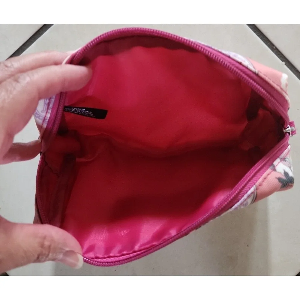 Pink Amour Eiffel Tower cosmetic bag